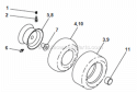 Page H Diagram and Parts List for S165H42A  Weed Eater Lawn Tractor